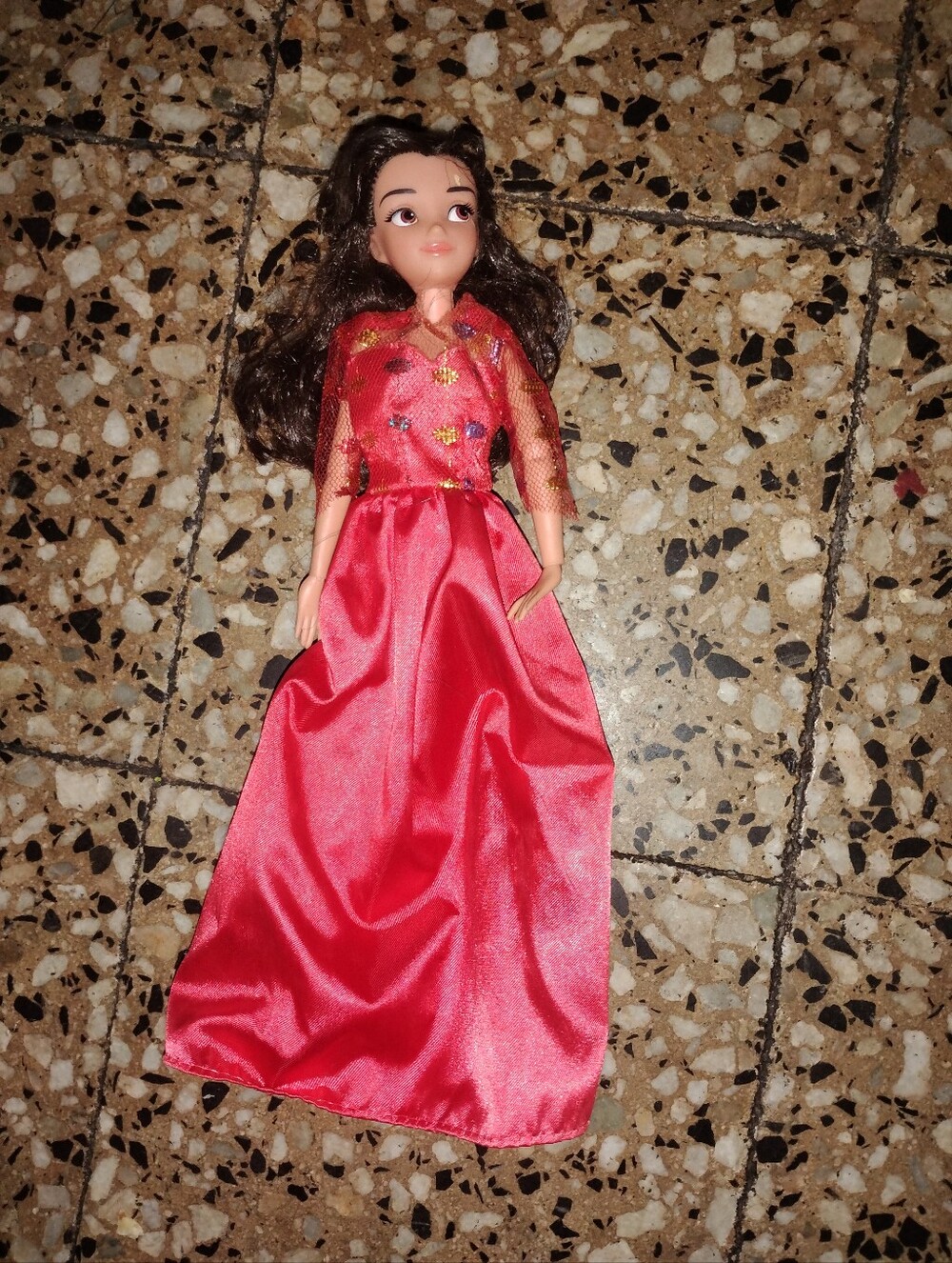 Red Doll in Elegant Red Gown - Kids Toys